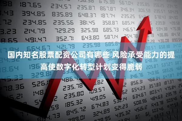国内知名股票配资公司有哪些 风险承受能力的提高使数字化转型计划变得脆弱