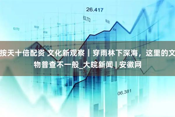按天十倍配资 文化新观察｜穿雨林下深海，这里的文物普查不一般_大皖新闻 | 安徽网