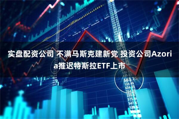 实盘配资公司 不满马斯克建新党 投资公司Azoria推迟特斯拉ETF上市